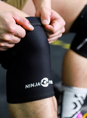 NinjaPanda健身护膝5mm厚氯丁橡胶CrossFit体能训练雷邦特同款女