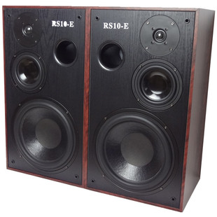 10寸书架音箱低音家用发烧HIFI三分频落地音响大功率高中低音箱