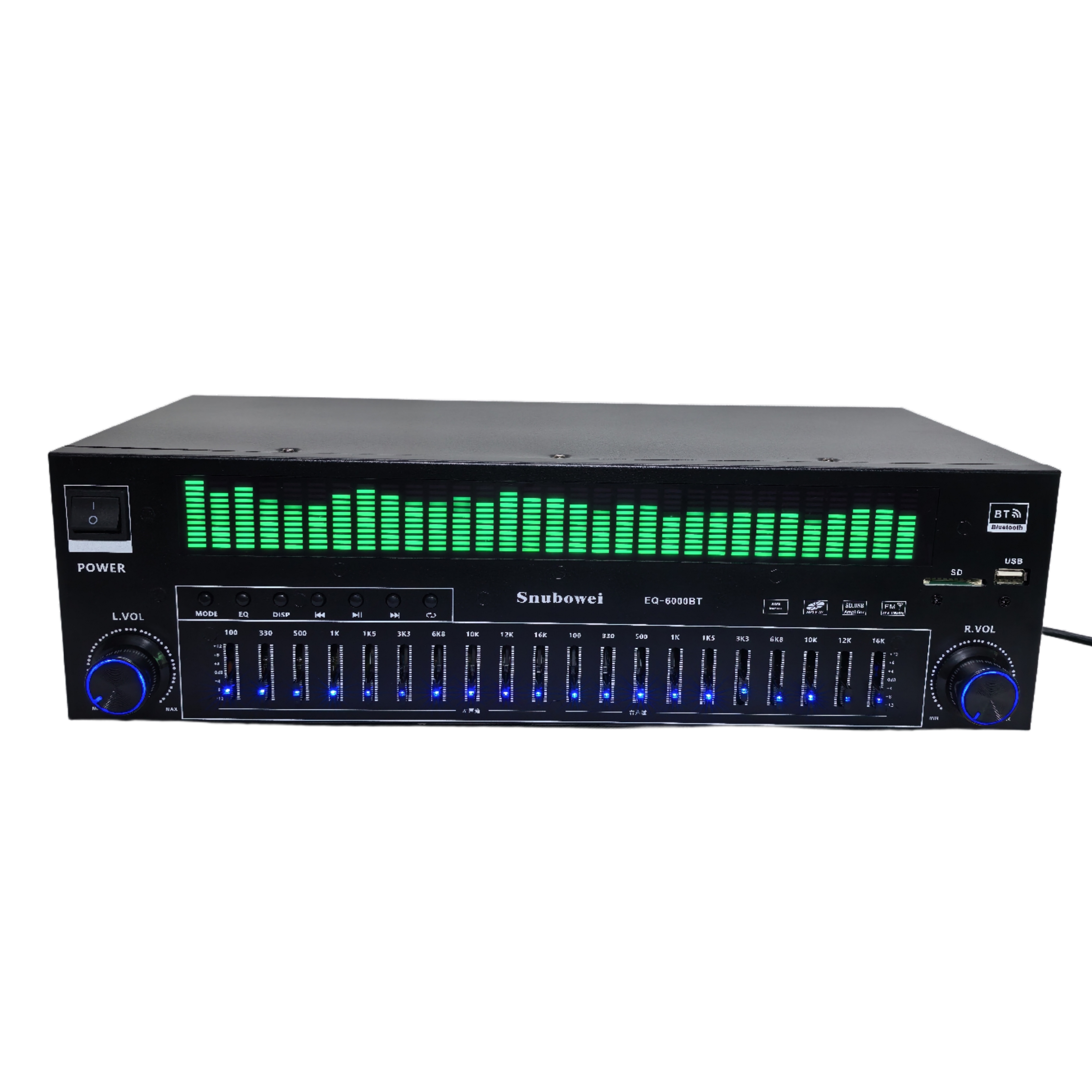 20段立体声双20段专业KTV插卡蓝牙蓝牙均衡器舞台音响设备LED显示