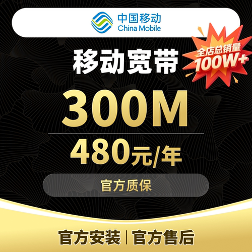 【宽带】上海移动宽带300M上海宽带安装办理-【注意：合约期2年】