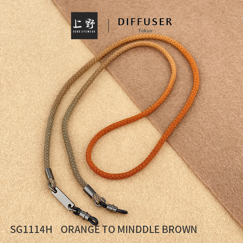 日本正品DIFFUSER染色眼镜链拼色配饰防脱落眼镜挂绳配饰SG1114