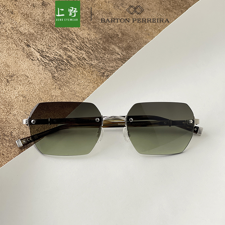 上野眼镜BARTON PERREIRA25年新款日本制作无框墨镜钛镜架JUDE