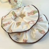 适合秋天戴 复古小熊宠物脖套布偶比熊约克夏防脏口水巾猫狗围巾