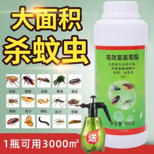 高效氯氰氟菊酯大面积灭蚊虫子苍蝇蟑螂药猪牛养殖场专用杀虫药剂