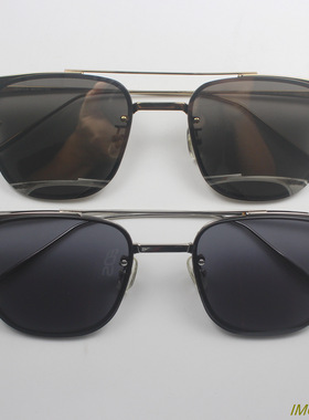 墨镜韩版双梁金属太阳眼镜