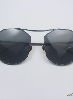 多边形纯钛金属墨镜男女通用