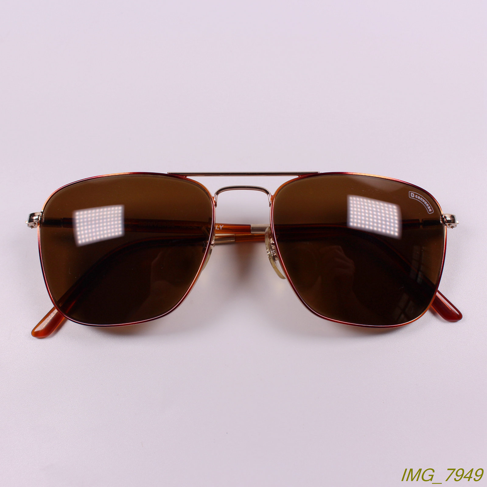 原单正品复古方框儿童太阳眼镜