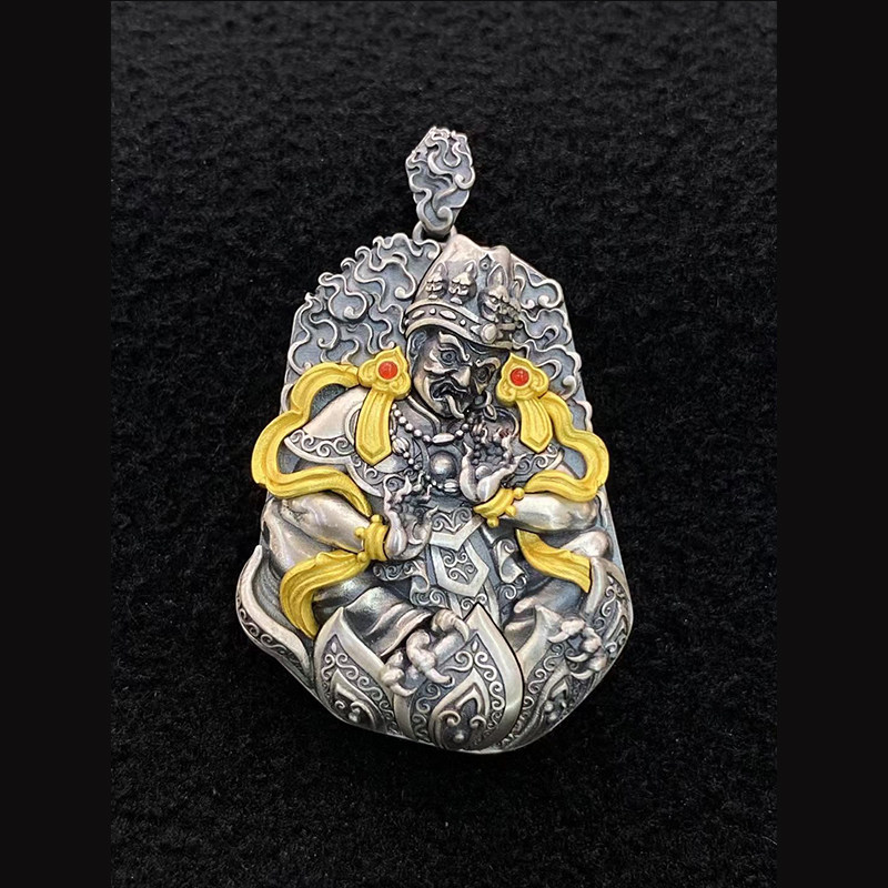 【藏玺物与悟/缘】S925银重工扎基拉姆吊坠西藏F法女C金刚杵挂坠,饰品/流行首饰/时尚饰品新,银饰吊坠,淘宝优惠券,粉丝福利购,淘宝优惠卷