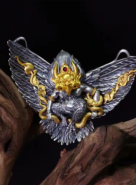 S925精工银饰大鹏鸟吊坠