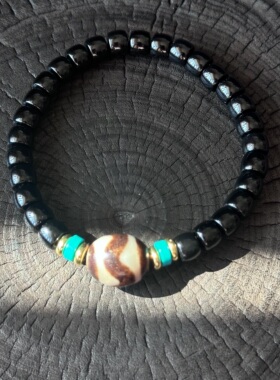 【藏玺·物与悟】原创款坛城三眼虎牙天珠玛瑙手串手链多样性发货