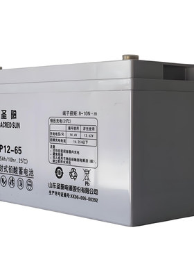 圣阳SP12-65铅酸蓄电池12V65AHUPS电源直流屏EPS应急通讯电源专用