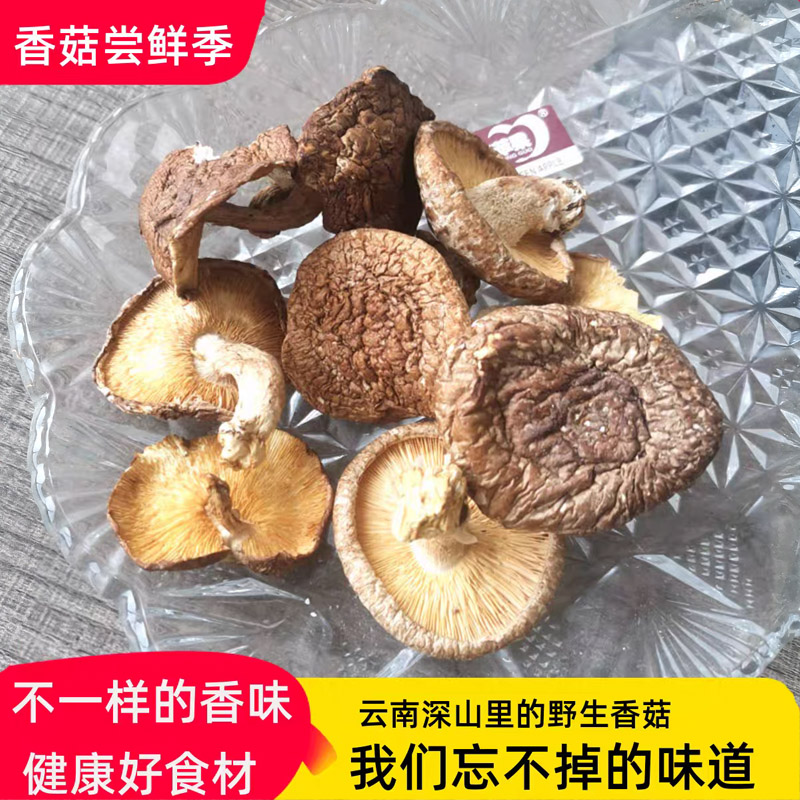 云南天然野生香菇干货250克包邮餐厅食材野生菌蘑菇汤包特产菌菇
