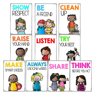 教室规则海报教室布置装饰