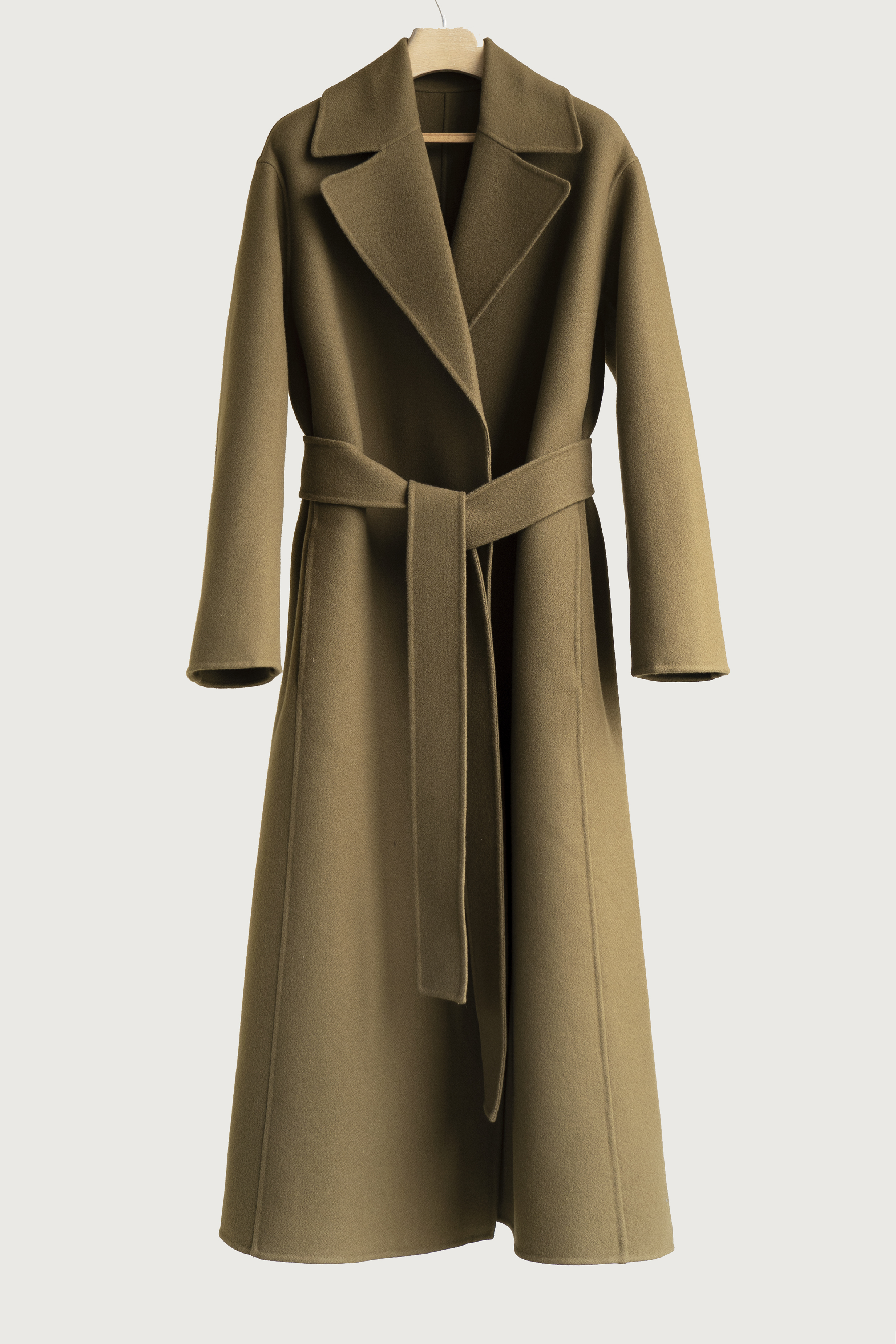 极简Row双面呢毛呢外套长大衣