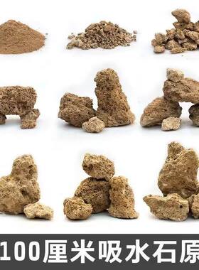 吸水石原石古法养鱼微景观种花