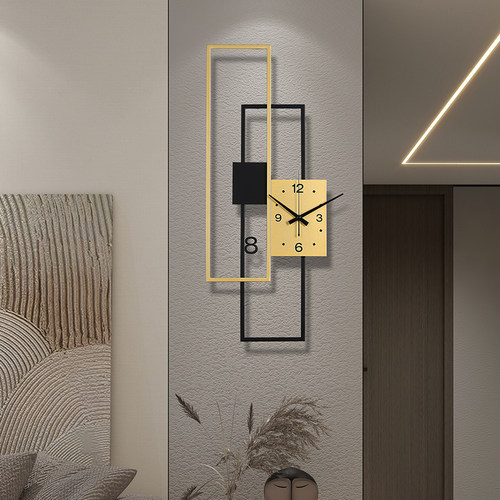 客厅家用墙上装饰免打孔静音挂钟