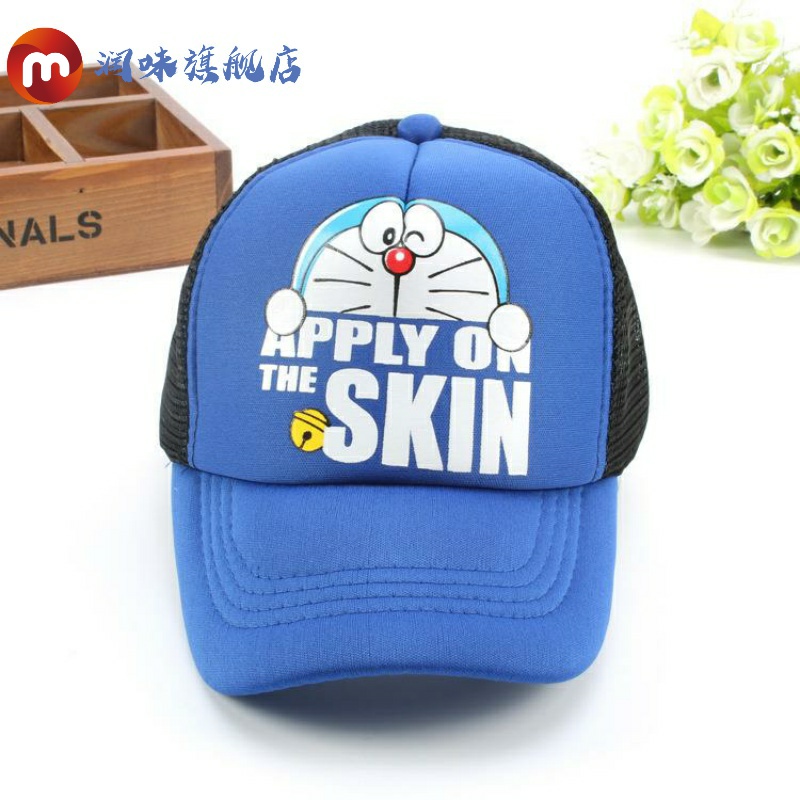 亲子款网眼帽子春夏季女童帽子哆啦A梦男童女士鸭舌帽遮阳棒球。在类目 服饰配件/皮带/帽子/围巾, 帽子中 - 来自Buy2taobao.com提供专业的淘宝代购服务
