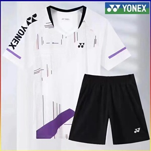 2024新款羽毛球服运动套装短袖男女速干透气比赛服印字