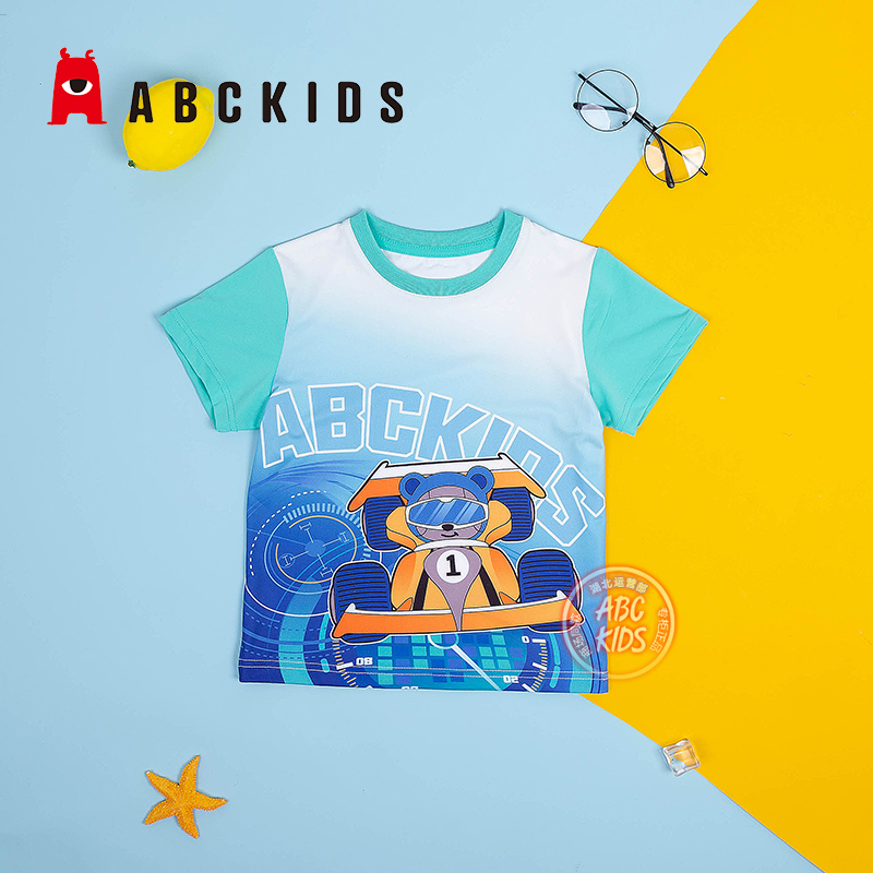 abckids童装男童宝宝夏季速干T恤