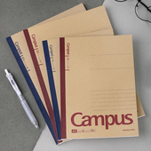 KOKUYO国誉Campus牛皮纸点线笔记本无线胶装 订本学生Gambol加厚记事本不掉页横线本复古本WCN G6401C顺滑纸张