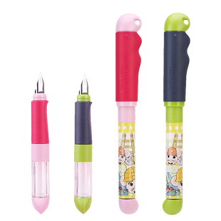 德国Schneider施耐德成长钢笔 BASE Kid 长短杆自由搭配 小学生三年级写字专用 卡通图案 舒适胶握手 礼物笔