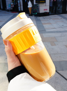 好奇小子玻璃水杯女男泡茶杯简约