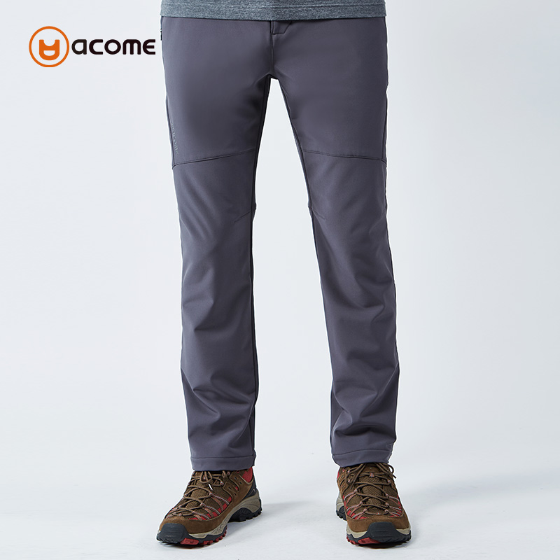 图途户外男软壳裤阿珂姆加绒冲锋裤保暖防风登山裤女2022秋冬新品