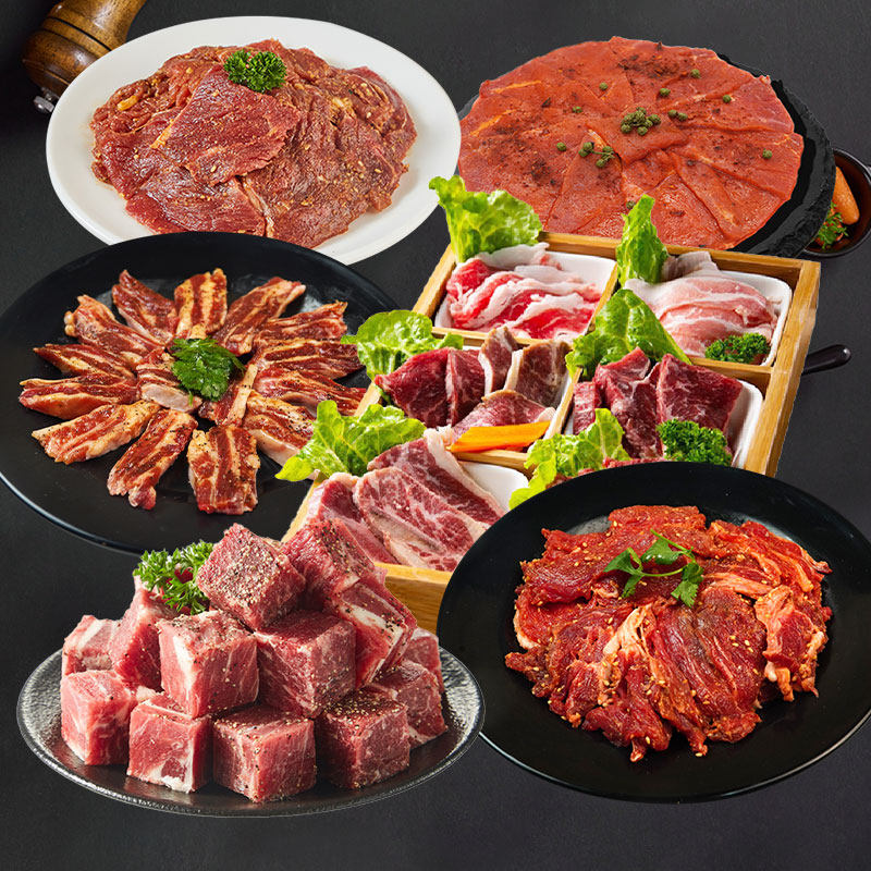 3.6斤纯肉家庭野营烤肉套餐聚会户外新鲜冷冻
