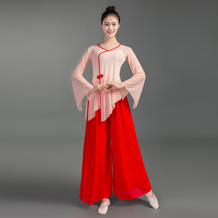 左手指月仙气舞蹈服老师专用中国舞女古典舞身韵纱衣练功服飘逸大