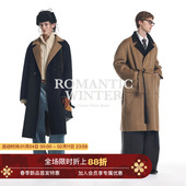 双面穿 100%澳毛 Unvesno Row老钱重磅双面呢保暖手工大衣