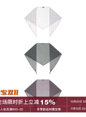 【手工串珠】原创定制多用法复古图腾数码印花百搭三角丝巾