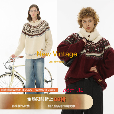 费尔岛慵懒毛衣保暖NewVintage