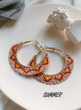 summer手作新鲜米珠手工圈圈串珠