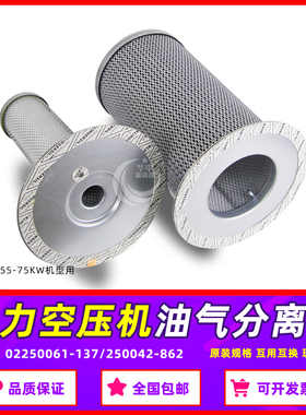 寿力空压机AS/WS45/55/7508油气分离器芯02250061-137/250042-862
