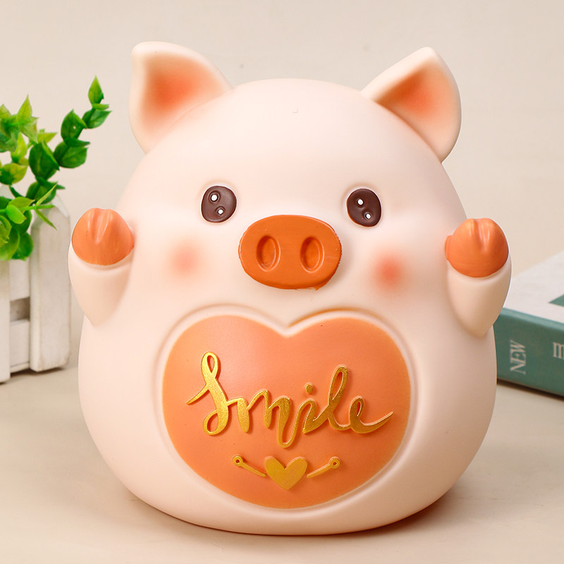 存钱罐儿童储蓄防摔可取存进出男女孩卡通龙猪2025年新款只进不出