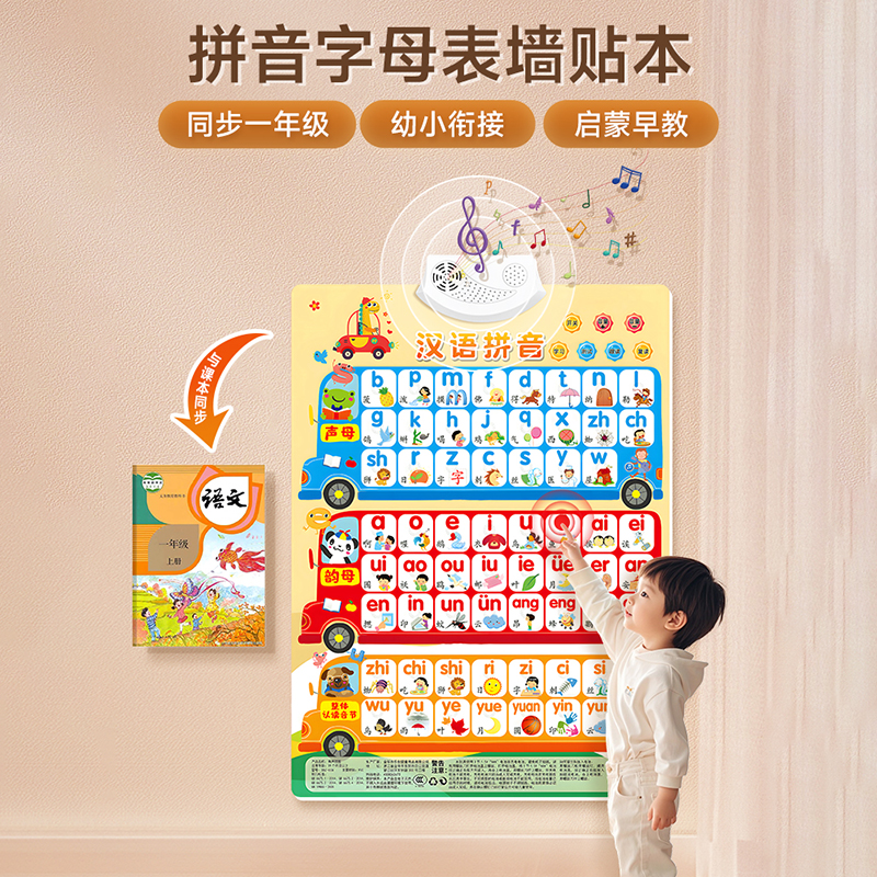 拼音字母表墙贴声母韵母整体认读