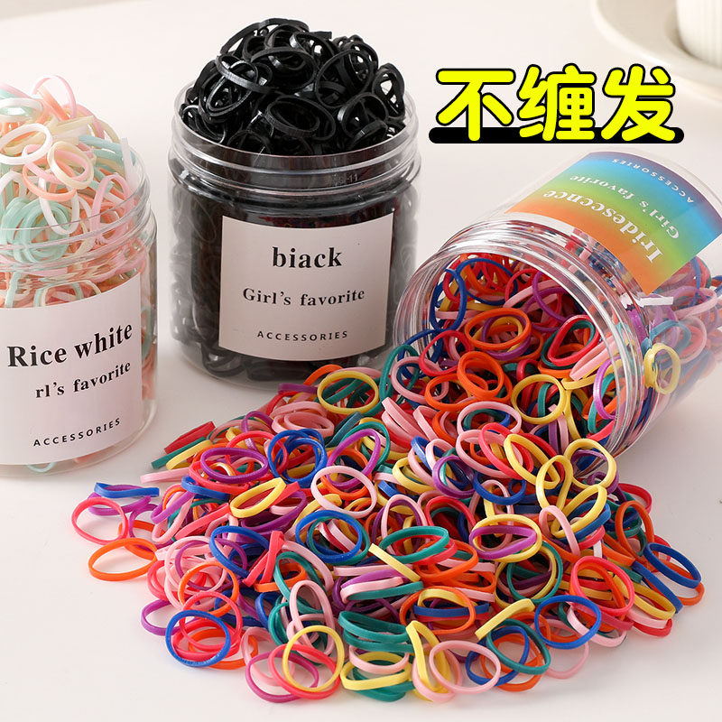 发圈儿童彩色一次性皮筋女扎头女童小发圈不伤发宝宝橡皮筋绑发圈