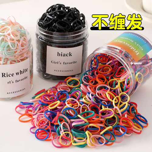 发圈儿童彩色一次性皮筋女扎头女童小发圈不伤发宝宝橡皮筋绑发圈