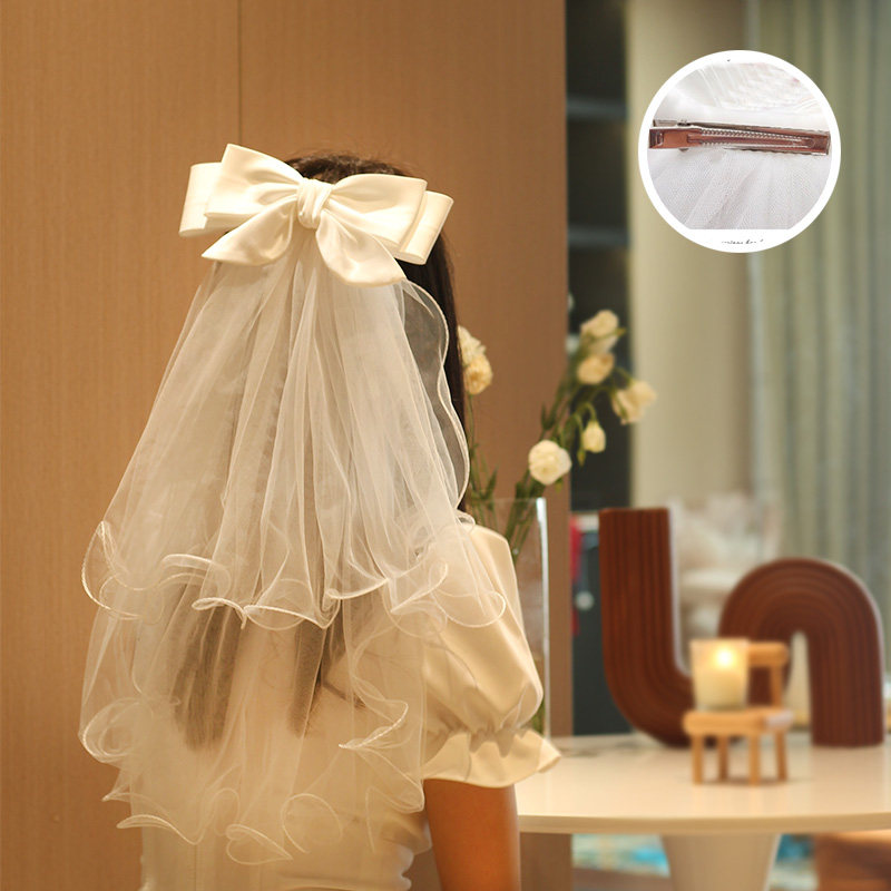 头纱领证求婚拍照道具登记小头饰主婚纱明星同款蝴蝶结演唱会头纱,服饰配件/皮带/帽子/围巾,头纱,淘宝优惠券,粉丝福利购,淘宝优惠卷