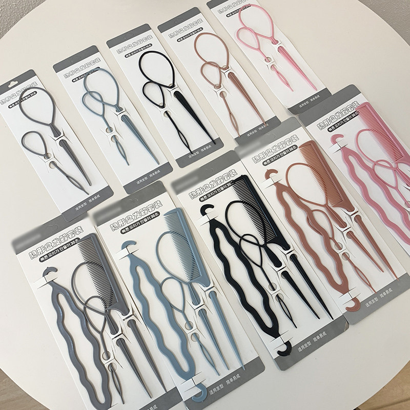 儿童盘发器扎头发穿发器掏套绑梳编头发丸子头懒人造型工具拉发针,饰品/流行首饰/时尚饰品新,发饰,淘宝优惠券,粉丝福利购,淘宝优惠卷