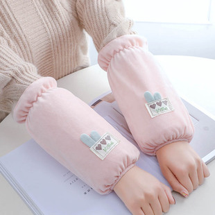 2025新款套袖女工作羽绒服儿童手袖女孩手套袖套防脏护袖头秋冬季