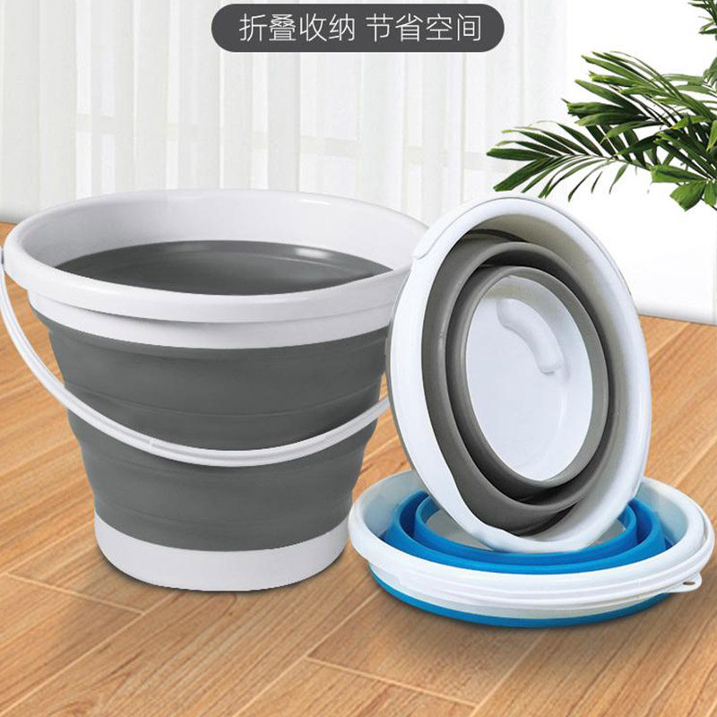 宿舍可折叠水桶便携式户外旅行家用小桶钓鱼桶塑料洗脚泡脚洗车用