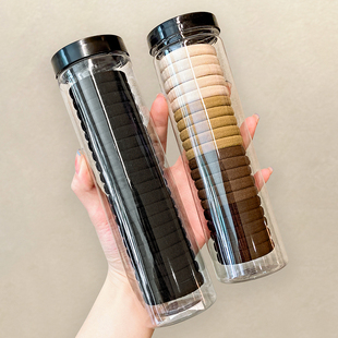 头绳2026新款 高端发绳扎马尾发圈无缝橡皮筋简约高弹力毛巾圈皮套