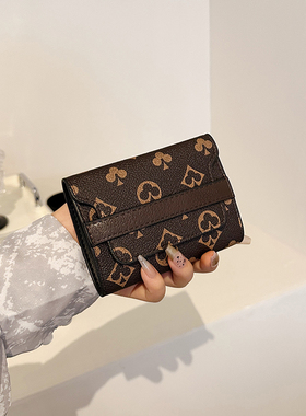 小众经典百搭时尚短款钱包女多卡位女式风琴卡包卡夹薄款精致高档