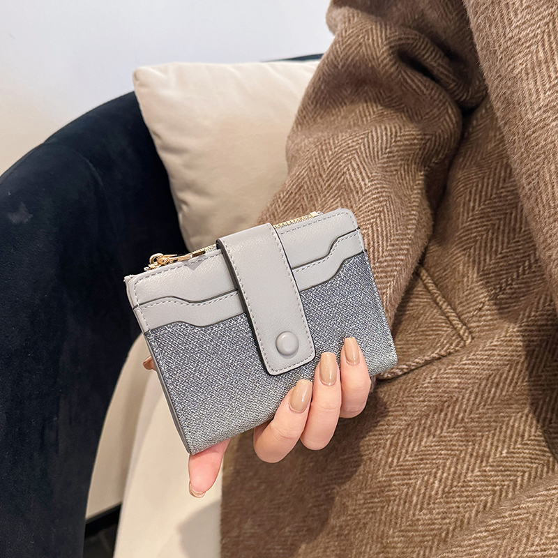 小众高颜值短款小钱包女时尚轻奢