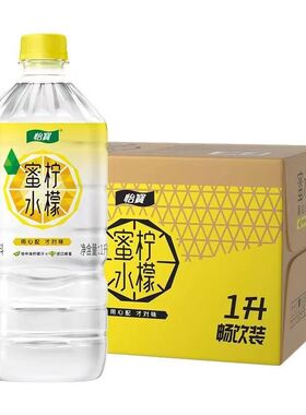 怡宝蜜水柠檬口味青提口味饮料 1L*12瓶整箱大瓶装果味