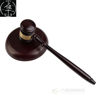 Handmade Wooden Auction Hammer for Lawyer Judge Handcrafted