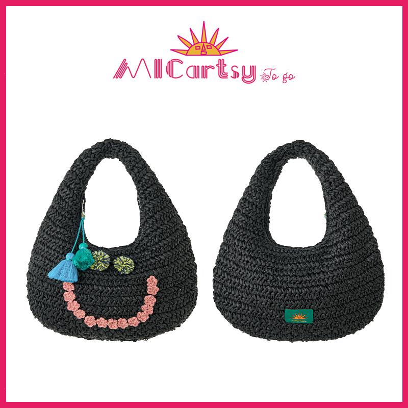 MICartsy,流苏,笑脸,手提包