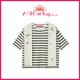 MICartsy王紫珊春夏新款 手工刺绣t恤女条纹休闲原创小众设计上衣