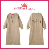 MICartsy王紫珊配饰车to 外套 开衫 go系列新款 车绳毛线字母长款